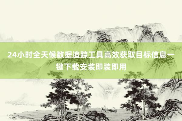 24小时全天候数据追踪工具高效获取目标信息一键下载安装即装即用