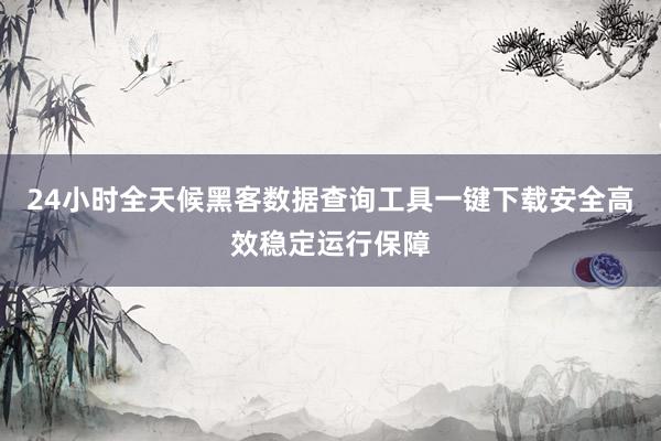 24小时全天候黑客数据查询工具一键下载安全高效稳定运行保障